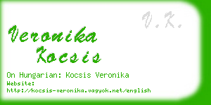 veronika kocsis business card